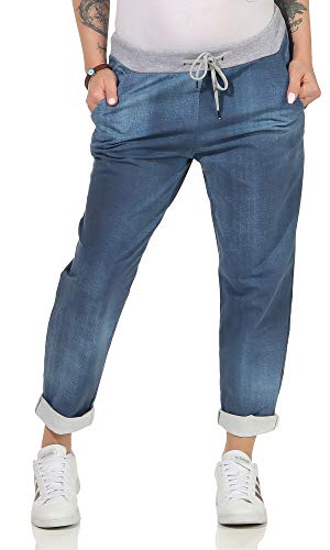 simaranda Damen Jogginhose im Boyfriend-Style Sweatpants für Freizeit Sport und Fitness 7 (Einheitsgröße 36-40, Modell 12) von simaranda
