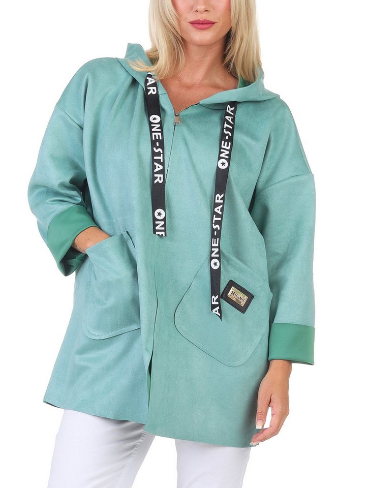 simaranda Kapuzensweatjacke Damen Sweatjacke 5325 36-42 Mint von simaranda