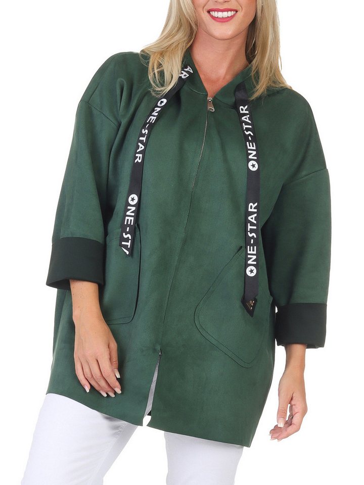 simaranda Kapuzensweatjacke Damen Sweatjacke 5325 36-42 Oliv von simaranda