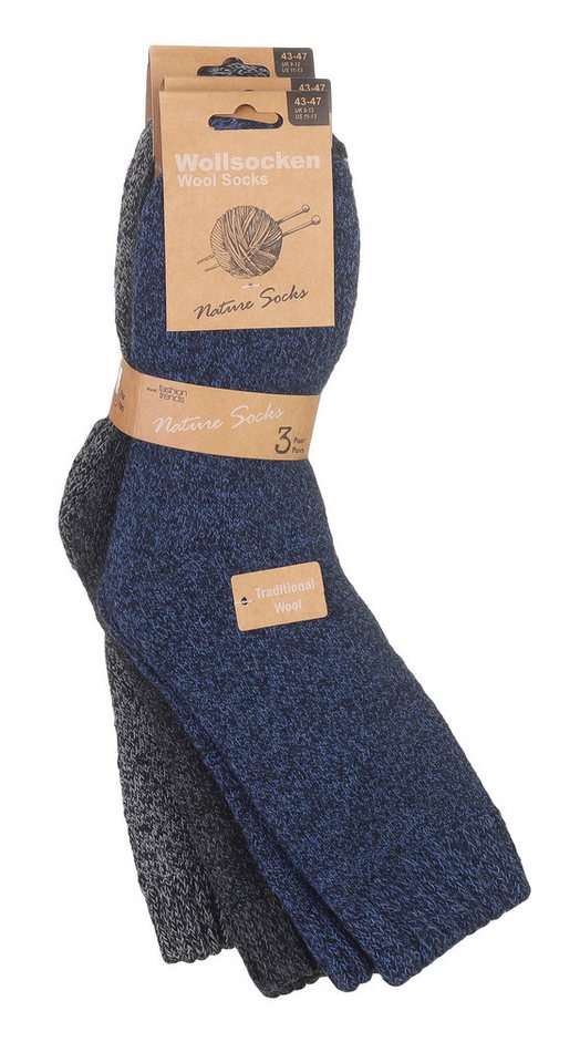 simaranda Funktionssocken Herren Socken 213 39-42 Navy Dunkelgrau Mittelgrau 3 Paar (3-Paar) von simaranda