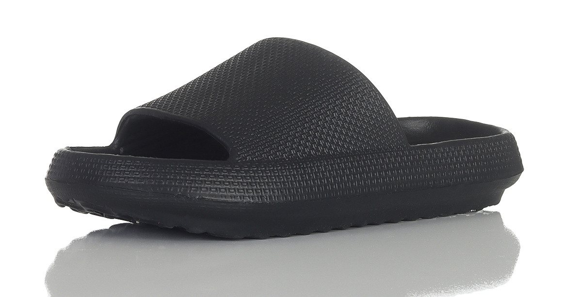 simaranda Herren Damen Schlappen 4446 42-43 Schwarz Schlappen von simaranda