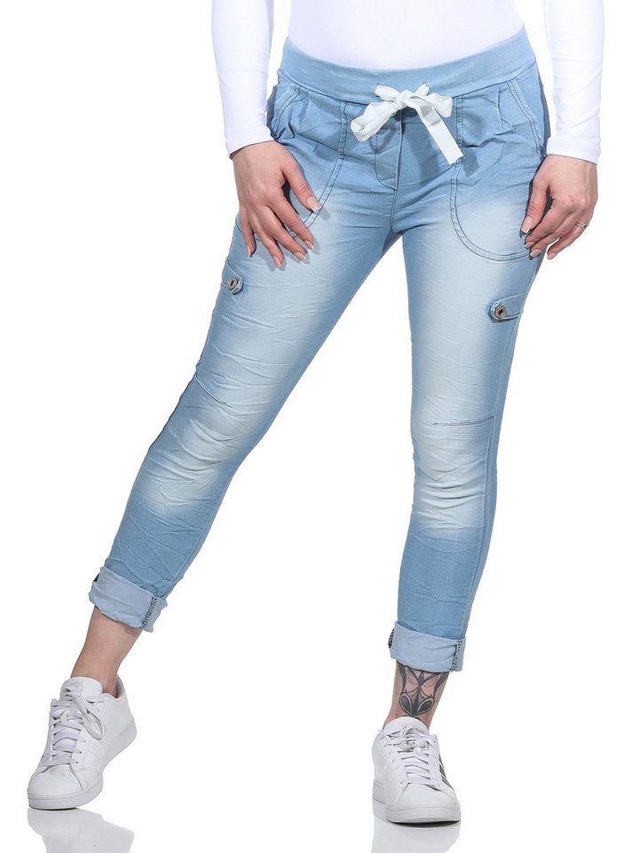 simaranda Jogg Pants Damen Jogginghose Jeans 2484 Hellblau von simaranda