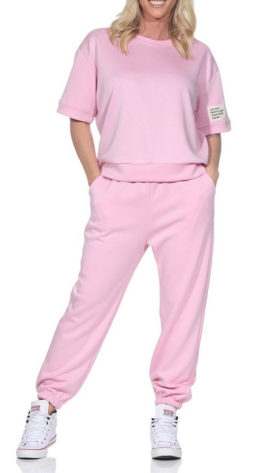 simaranda Jogginganzug Damen Jogginganzug 7066 36-42 Rosa (Set), bestehend aus Ober- und Unterteil simaranda Jogginganzug Damen Jogginganzug 7066 36-42 Rosa (Set), bestehend aus Ober- und Unterteil von simaranda