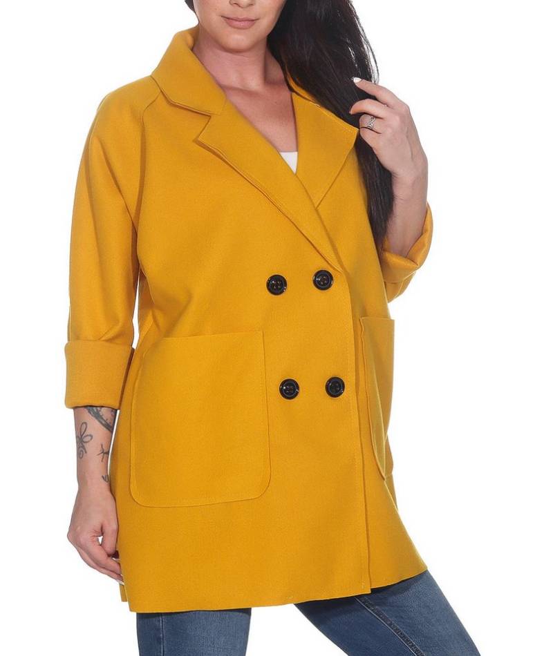 simaranda Kurzjacke Damen Mantel 5590 38-44 Senf von simaranda