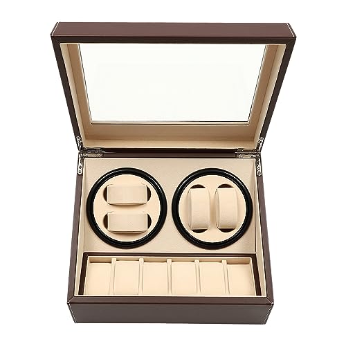 simimasen Automatik Uhrenbeweger Uhrenbox 4+6 Watch Winder Box Uhrenkasten Automatikuhren Uhrendreher & Kissen Braun simimasen Automatik Uhrenbeweger Uhrenbox 4+6 Watch Winder Box Uhrenkasten Automatikuhren Uhrendreher & Kissen Braun von simimasen