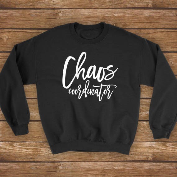 Chaos Koordinator | Lustiges Shirt Für Neue Mutter, Mutter Von Jungen, Hochzeitsplaner Geschenk - Unisex Herren Damen Sweatshirt Pullover Langarm von simpleeDmaree
