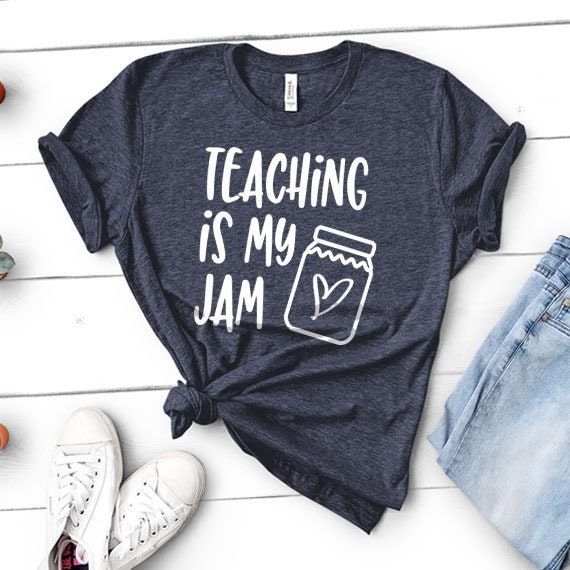 Lehre Ist Meine Jam | Lustiges Lehrer Wertschätzung Woche Geschenk, Back To School - Unisex Heather Shirt von simpleeDmaree