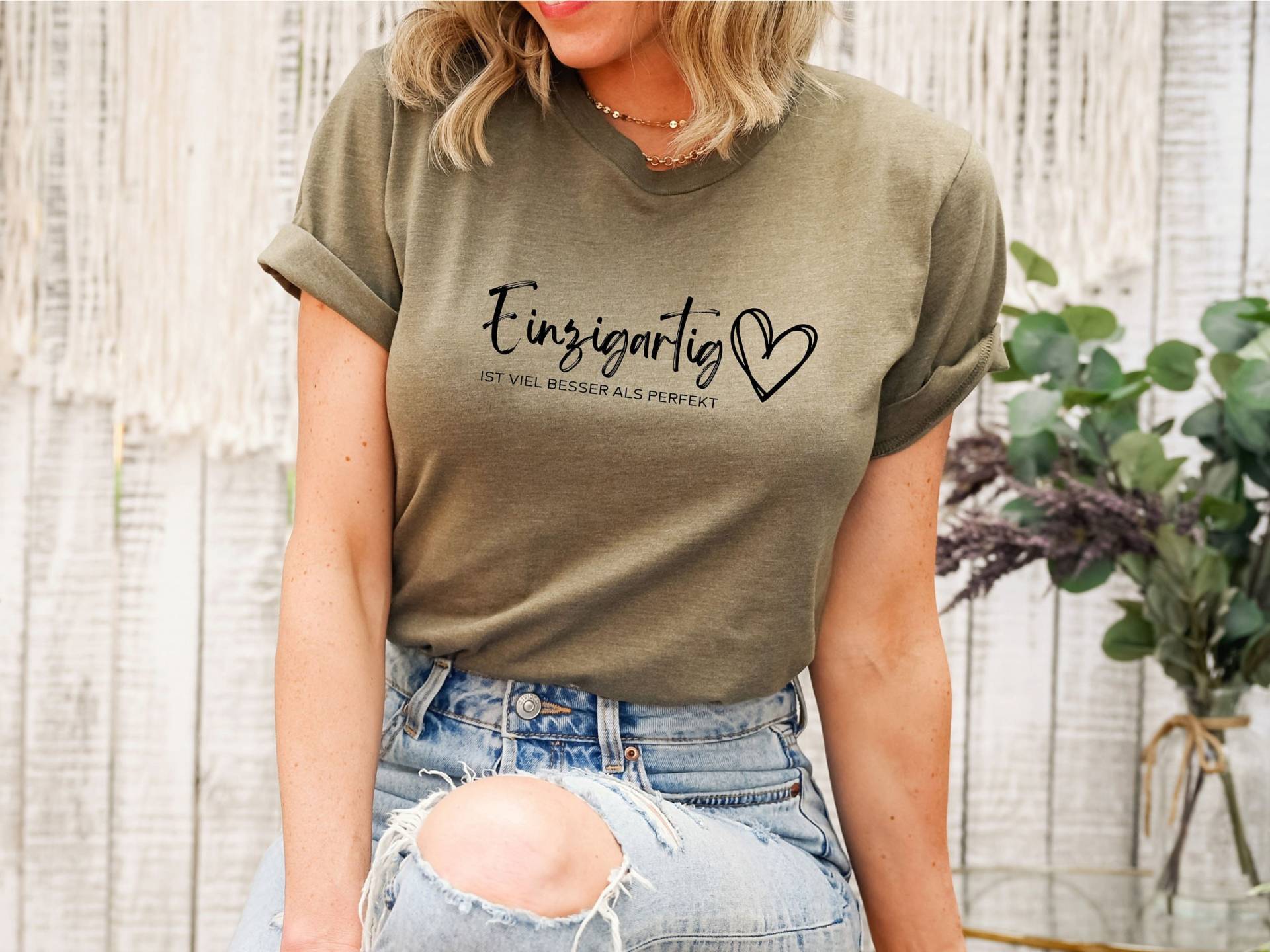 Einzigartig Ist Viel Besser Als Perfekt Shirt, Geburtstagsgeschenk Frau, Muttertagsgeschenk, Geschenk Mama, Mama Geschenk, Positive Shirt von simplforyou
