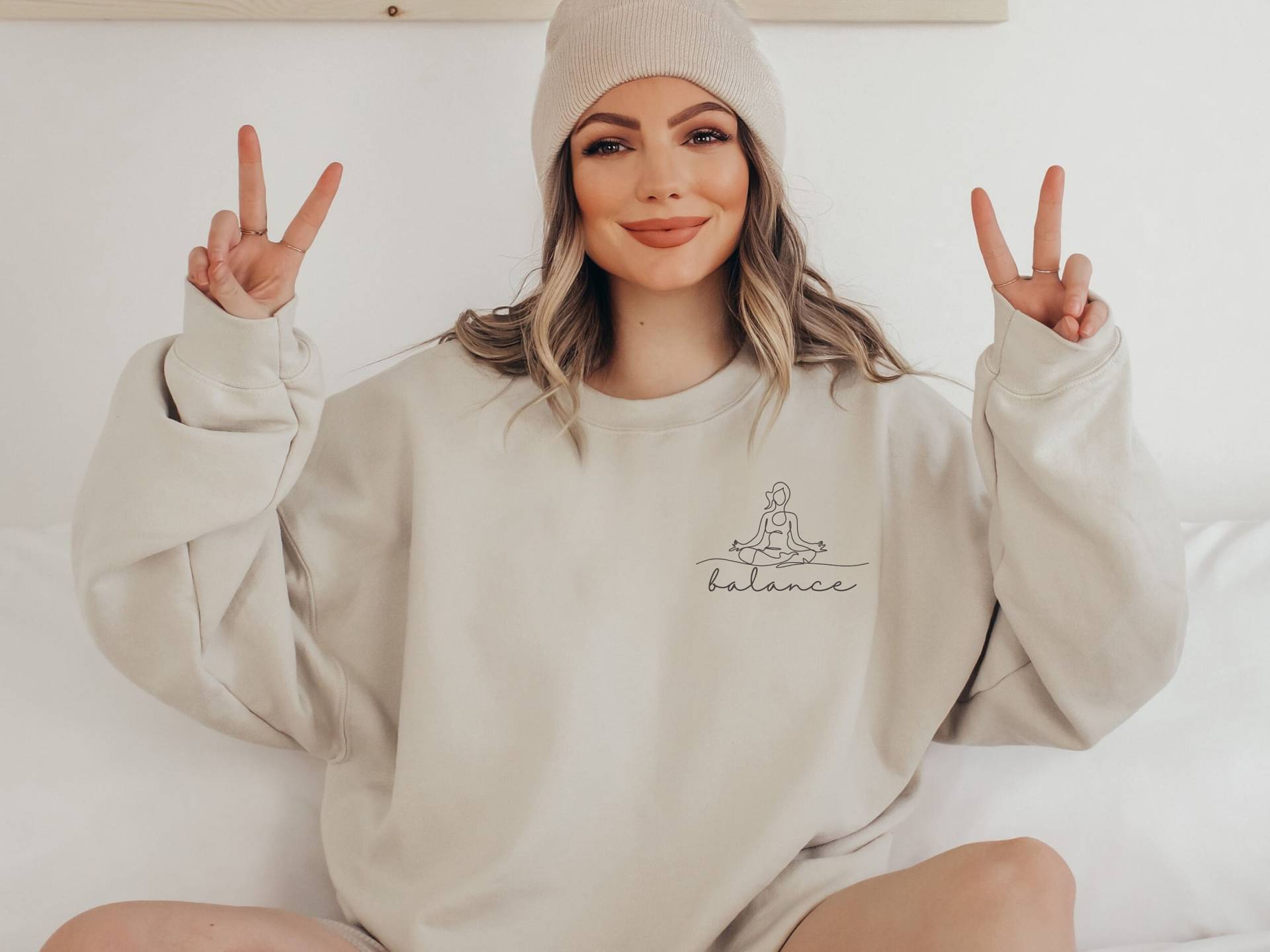 Yoga Sweatshirt, Balance Shirt, Meditation Spiritual Workout Liebhaber, Geschenke, Pullover von simplforyou