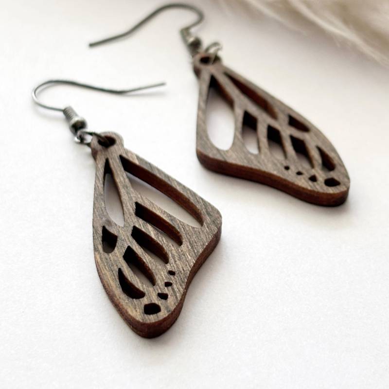 Holz Schmetterling Ohrringe - Boho Ohrringe, Schmuck, Geschenk Für Sie, Naturschmuck, Monarchflügel Holz Schmetterling Ohrringe - Boho Ohrringe, Schmuck, Geschenk Für Sie, Naturschmuck, Monarchflügel von simplylivingshopinc