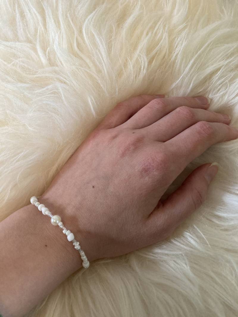 Armband - All White Everything von simplyperlene