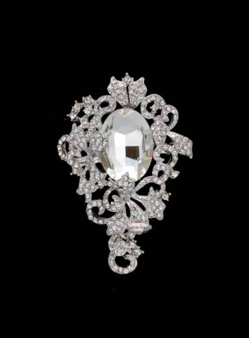 Große Kristall Strass Brosche Diy Hochzeitsschmuck Verschönerung von simplysassysource
