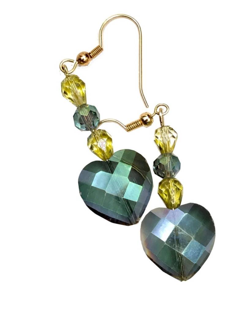 Einzigartige Herz Baumeln Ohrringe von simplyujewelrydesign