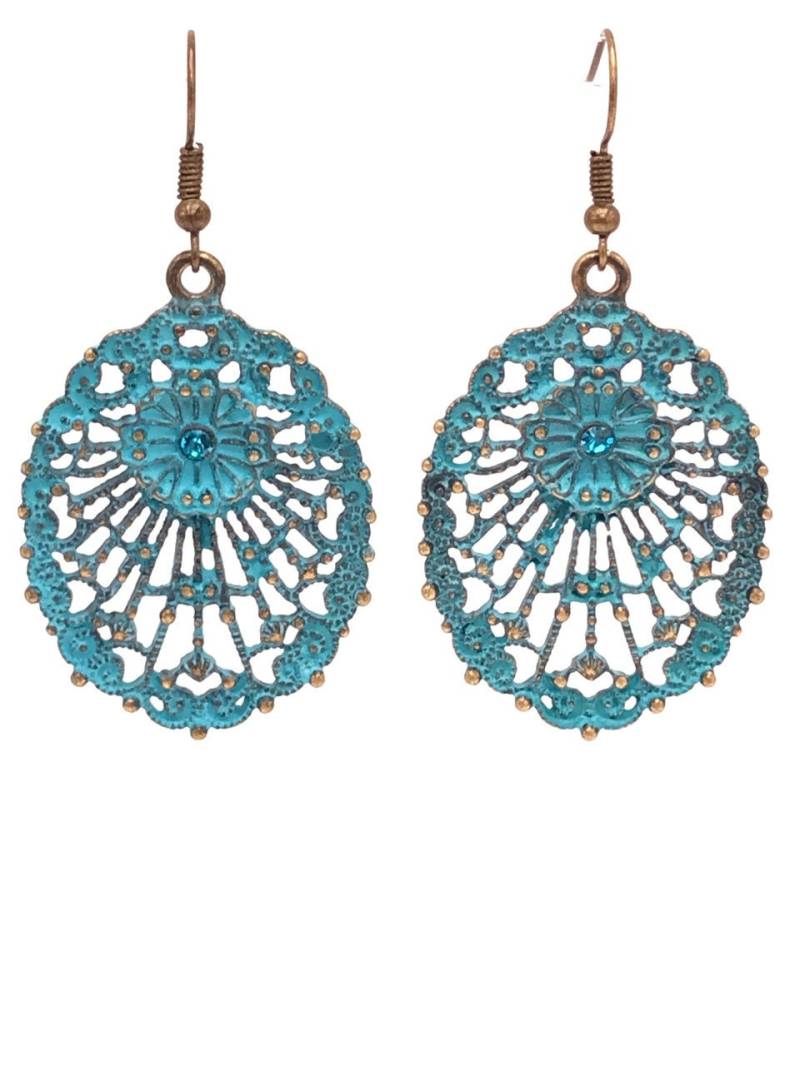 Türkisfarbenes Metall, Traumfänger, Strass von simplyujewelrydesign