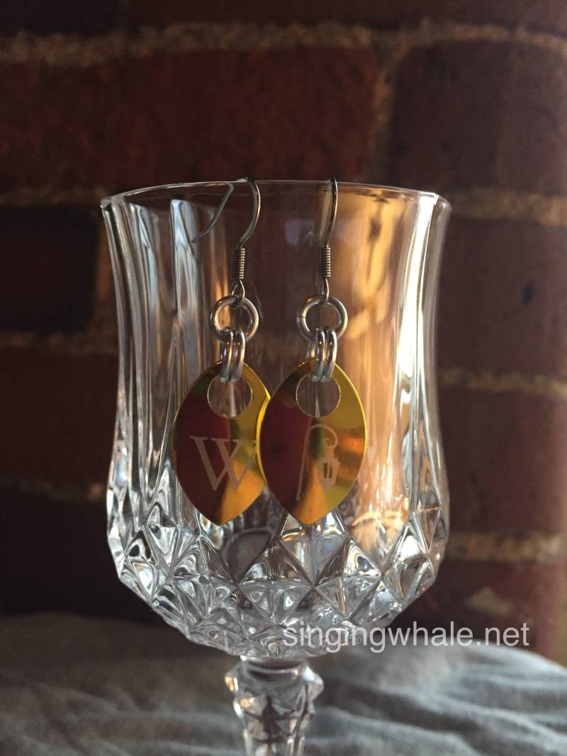 Wellesley College Ketten Ohrringe - Gelb von singingwhale