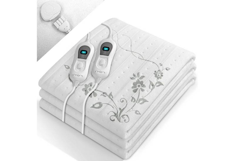 sinnlein Elektrofußwärmer Wärmeunterbett elektrisch Heizdecke Abschaltautomatik, 2 Temperaturzonen, 3 Temperaturstufen von sinnlein