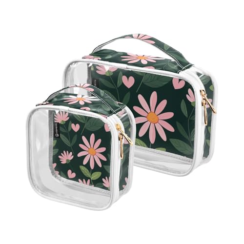 2 transparente Herren-Kulturbeutel, TSA-zugelassen, wiederverwendbar, Make-up-Tasche, Flughafen-konform 2 transparente Herren-Kulturbeutel, TSA-zugelassen, wiederverwendbar, Make-up-Tasche, Flughafen-konform von siphylline