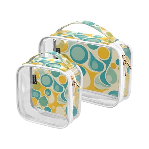 2 transparente Kulturbeutel für Damen, TSA-geprüft, transparente Kosmetiktasche, Reisetasche, Flughafen-konform 2 transparente Kulturbeutel für Damen, TSA-geprüft, transparente Kosmetiktasche, Reisetasche, Flughafen-konform von siphylline
