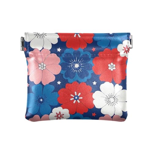 4. Juli Unabhängigkeitstag Damen Leder Münzgeldbörsen Beutel Einzigartige Mini-Kosmetiktasche für Frauen Damen, 4. Juli Unabhängigkeitstag, 1 size, Modern von siphylline
