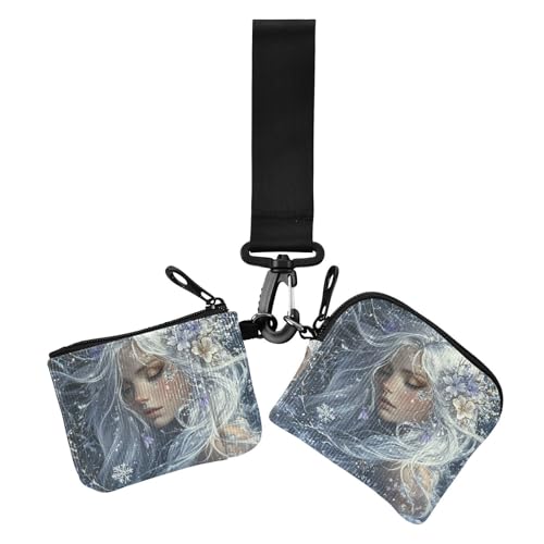 Archers Game Anime Girl Damen Münzgeldbörse Kartenhalter klein tragbar Reißverschluss Münzbörse Geldbörse Geldbörse mit Handgelenkschlaufe für Arbeit Reisen 2 Packungen von siphylline