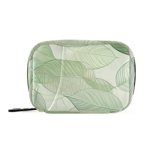 Blatt-Design grüne Linie Koffer Pille Organizer mit abnehmbaren Fächern tragbare Reise Medizin Organizer von siphylline