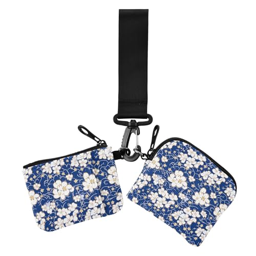 Blue-FLOWERs Damen Dual Wallets Visitenkartenetuis Große Kapazität Kartenetui Geld Organizer mit Reißverschlusstasche für Frauen 2 Packungen Blue-FLOWERs Damen Dual Wallets Visitenkartenetuis Große Kapazität Kartenetui Geld Organizer mit Reißverschlusstasche für Frauen 2 Packungen von siphylline