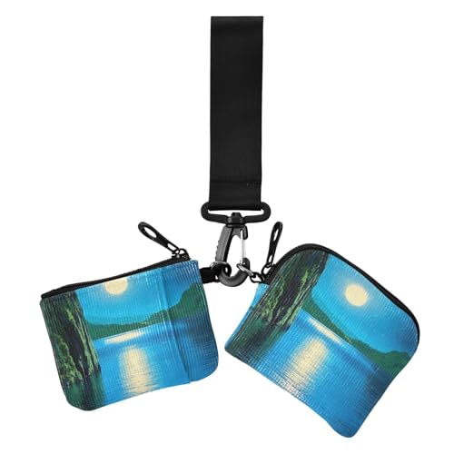 Blue Late at Night Dual Wristlet Wallets for Women Mini Fashion ID Card Protector with Keychain for Work Travel 2 Packs Blue Late at Night Dual Wristlet Wallets for Women Mini Fashion ID Card Protector with Keychain for Work Travel 2 Packs von siphylline