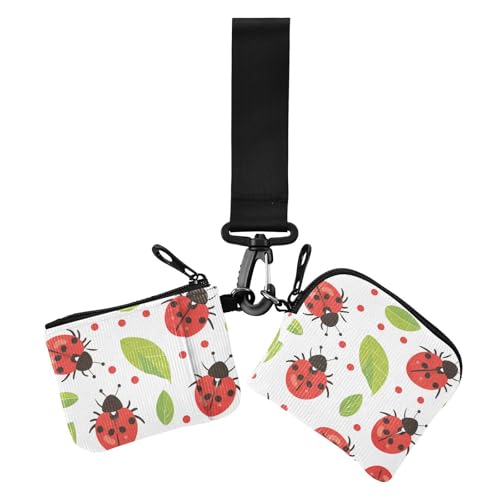 Cartoon-verspielte Damen-Geldbörsen, Kartenetuis, Mini-Mode, Münzgeldbörse, Tasche mit Schlüsselanhänger, für Damen, 2 Packungen Cartoon-verspielte Damen-Geldbörsen, Kartenetuis, Mini-Mode, Münzgeldbörse, Tasche mit Schlüsselanhänger, für Damen, 2 Packungen von siphylline