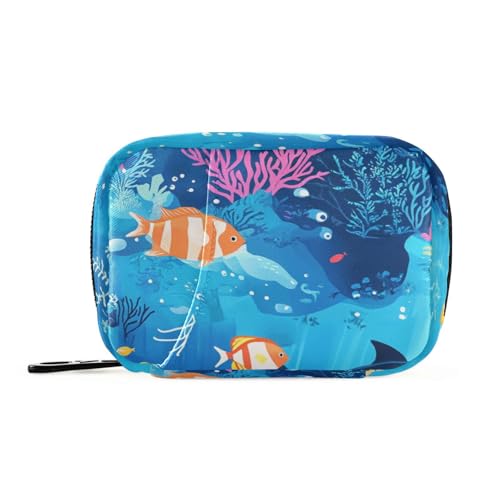 Einige Whale Bags Pillen-Organizer mit abnehmbaren Fächern, tragbare Medikamentenbox Organizer Einige Whale Bags Pillen-Organizer mit abnehmbaren Fächern, tragbare Medikamentenbox Organizer von siphylline