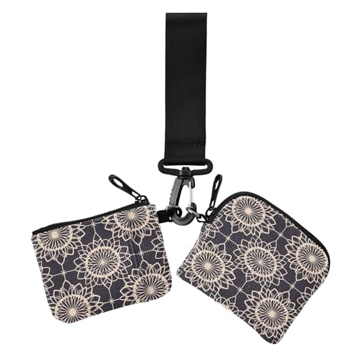 Flaches geometrisches Muster Sonnenblumen-Linie Damen Kleingeldbörse Kartenhüllen Slim Portable Visitenkartenhalter mit Schlüsselanhänger für Frauen 2 Stück Flaches geometrisches Muster Sonnenblumen-Linie Damen Kleingeldbörse Kartenhüllen Slim Portable Visitenkartenhalter mit Schlüsselanhänger für Frauen 2 Stück von siphylline