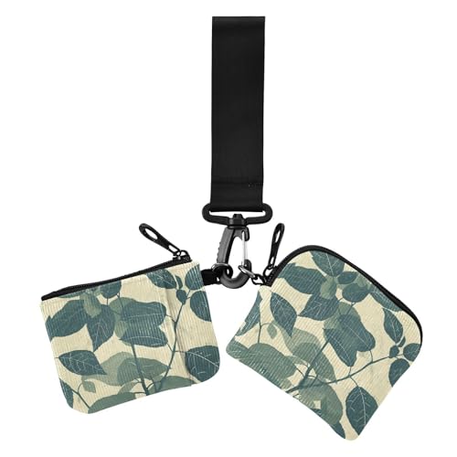 Green Leaves Damen Geldbörsen Kartenetuis Niedlich Mode ID Kartenhalter Schutz mit Armband für Damen 2 Packungen Green Leaves Damen Geldbörsen Kartenetuis Niedlich Mode ID Kartenhalter Schutz mit Armband für Damen 2 Packungen von siphylline