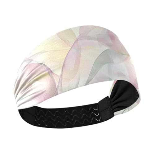 Helles abstraktes Aquarell-Kunst-Stirnband für Damen, elastischer Kopf für Damen, zum Wandern, Volleyball, Tennis, Basketball von siphylline