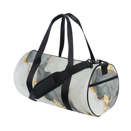Marmor weiß grau Reisetasche Groß Turnbeutel Yoga Multifunktional von siphylline