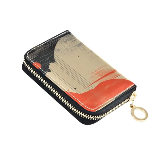 Memphis Style Alena Aenami Geldbörse aus Leder mit RFID-blockierendem Kreditkartenetui für Herren mit Reißverschluss von siphylline