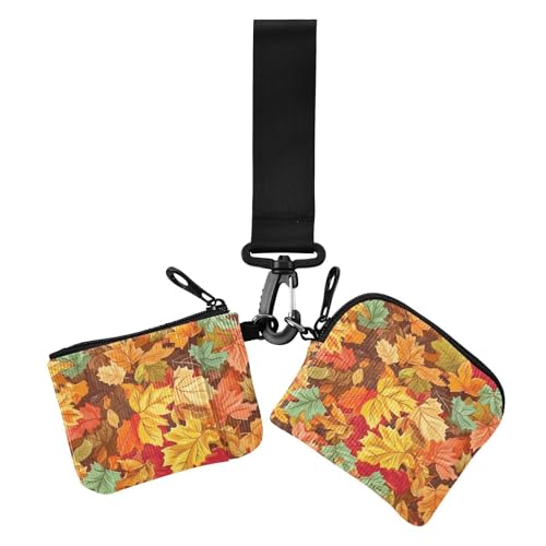 Münzgeldbörsen für Damen, Ahornblätter, Kartenetui, Mini-Münzgeldbörse, Geldbörse, Tasche mit Reißverschluss, Münzfach für Arbeit, Reisen, 2 Packungen Münzgeldbörsen für Damen, Ahornblätter, Kartenetui, Mini-Münzgeldbörse, Geldbörse, Tasche mit Reißverschluss, Münzfach für Arbeit, Reisen, 2 Packungen von siphylline