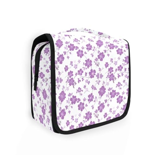 Purple Crush Reise-Make-up-Tasche für Damen, mit Haken zum Aufhängen, groß, vertikal, freistehend Purple Crush Reise-Make-up-Tasche für Damen, mit Haken zum Aufhängen, groß, vertikal, freistehend von siphylline