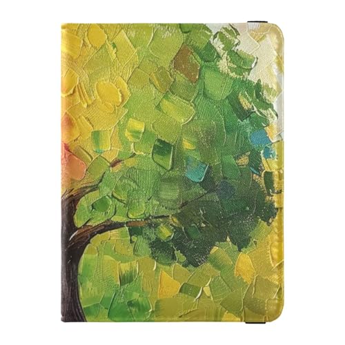 Rainbow Tree Grünes Leder Reisepass und Impfpass Wallet Combo Kartenhalter Reisepasshülle Reisepasshülle Ultra Slim, Rainbow Tree Green, 1 size Rainbow Tree Grünes Leder Reisepass und Impfpass Wallet Combo Kartenhalter Reisepasshülle Reisepasshülle Ultra Slim, Rainbow Tree Green, 1 size von siphylline