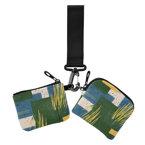 Retro Geometic Buntes Gras Abstraktes Damen Kleingeldbörse Kartenetuis Niedlich Mode Kreditkartenetui mit Reißverschluss Münzfach für Frauen 2 Packungen Retro Geometic Buntes Gras Abstraktes Damen Kleingeldbörse Kartenetuis Niedlich Mode Kreditkartenetui mit Reißverschluss Münzfach für Frauen 2 Packungen von siphylline