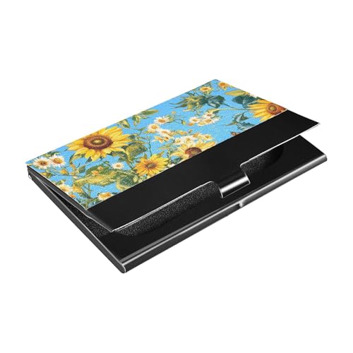 Rustikaler Visitenkartenhalter mit Kartenfächern aus Leder und Edelstahl zum Schutz Ihrer Karten von siphylline