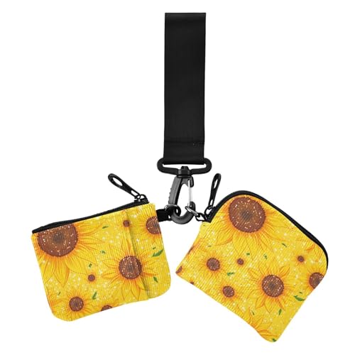 Schöne Sonnenblume Damen Kartenetuis Kleingeldhalter Niedlich Mode Kartenetui Geld Organizer mit Reißverschluss Münzfach für Frauen 2 Packungen Schöne Sonnenblume Damen Kartenetuis Kleingeldhalter Niedlich Mode Kartenetui Geld Organizer mit Reißverschluss Münzfach für Frauen 2 Packungen von siphylline