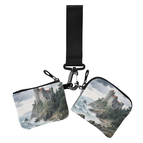 Sea Mountain Building Grey Cloud Dual Coin Purse Credit Card Holder Wallet Slim Portable Zipper Purse Wallet with Keychain for Ladies 2 Pcs Sea Mountain Building Grey Cloud Dual Coin Purse Credit Card Holder Wallet Slim Portable Zipper Purse Wallet with Keychain for Ladies 2 Pcs von siphylline