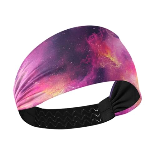Sommer-Stirnbänder für Damen, Motiv: Weltraumnebel, kühlend, für Yoga, den täglichen Gebrauch, Laufen, Tennis von siphylline