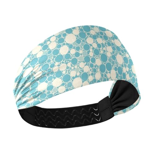 Süßes Türkis, kühlendes, dickes Stirnband, dehnbare Haarbänder für Damenhaar, für Yoga, Sport, Make-up, Wandern von siphylline