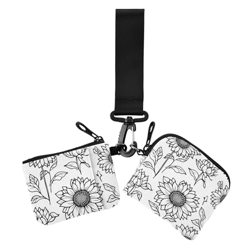 Sunflower Simple Line Art Cartoon Style Dual Coin Purse Credit Card Holder Wallet Cute Fashion Business Card Holder with Zipper Coin Pocket for Ladies 2 Pcs Sunflower Simple Line Art Cartoon Style Dual Coin Purse Credit Card Holder Wallet Cute Fashion Business Card Holder with Zipper Coin Pocket for Ladies 2 Pcs von siphylline