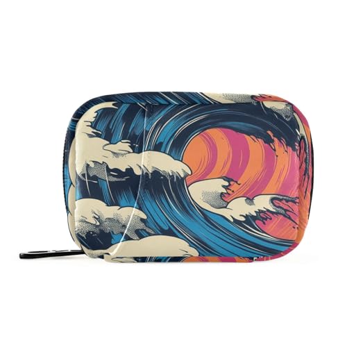 Ukiyo-e Medizinische Tasche mit abnehmbaren Fächern, praktischer Pillen-Organizer für Reisen Ukiyo-e Medizinische Tasche mit abnehmbaren Fächern, praktischer Pillen-Organizer für Reisen von siphylline