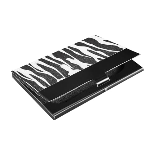 Ultradünner Visitenkartenhalter in Körperform mit Kartenhaltern aus Leder und Edelstahl für Reisen, Zuhause oder Büro von siphylline