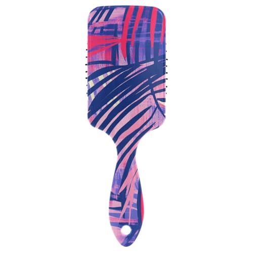 Violette tropische Blätter, antistatische Haarbürsten für Frauen, dünner werdendes Haar, mit ergonomischem Griff, Cepillo para cabello rizado von siphylline