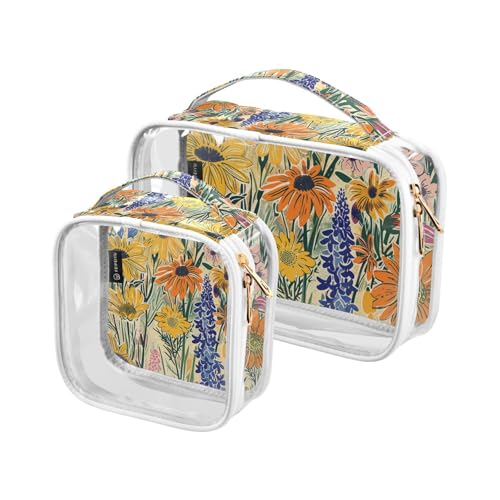 siphylline 2 transparente Herren-Kulturbeutel, TSA-geprüft, wasserfest, transparent, Make-up-Tasche, Reiseutensilien siphylline 2 transparente Herren-Kulturbeutel, TSA-geprüft, wasserfest, transparent, Make-up-Tasche, Reiseutensilien von siphylline
