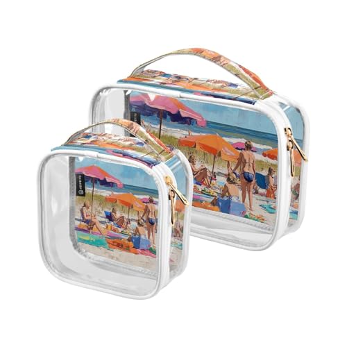 siphylline 2 transparente Herren-Kulturbeutel, TSA-zugelassen, tragbare Reise-Make-up-Taschen, Reiseutensilien siphylline 2 transparente Herren-Kulturbeutel, TSA-zugelassen, tragbare Reise-Make-up-Taschen, Reiseutensilien von siphylline