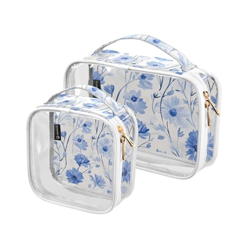 siphylline 2 transparente Herren-Kulturbeutel, TSA-zugelassen, wasserabweisend, Make-up-Reisetasche, Rasierutensilien siphylline 2 transparente Herren-Kulturbeutel, TSA-zugelassen, wasserabweisend, Make-up-Reisetasche, Rasierutensilien von siphylline